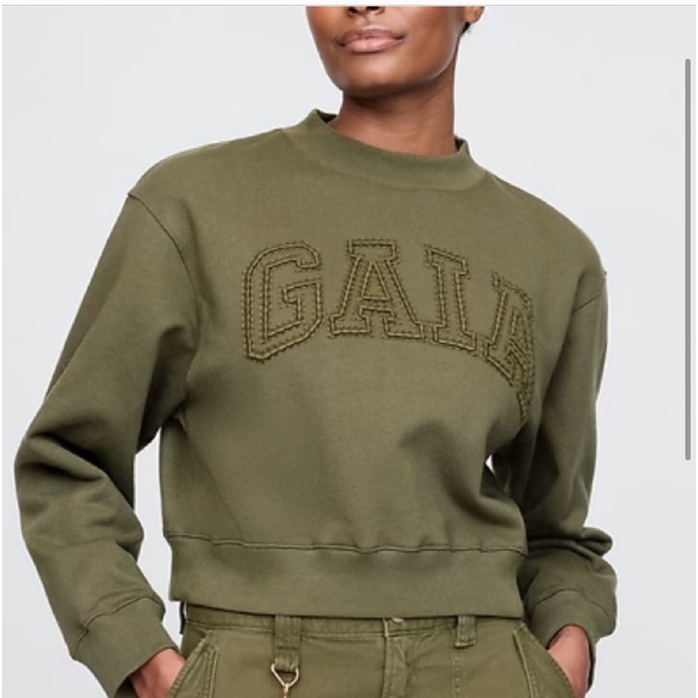 GAP Cult Gaia Green Sweatshirt NWT